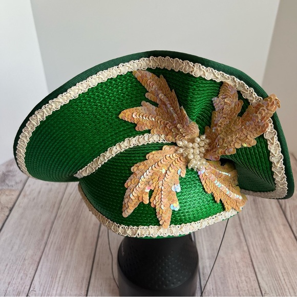 Deborah Of New York Vintage Green Church Hat - Picture 1 of 8